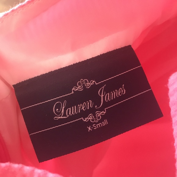 Lauren James Pink open back bow tie dress - Picture 5 of 7